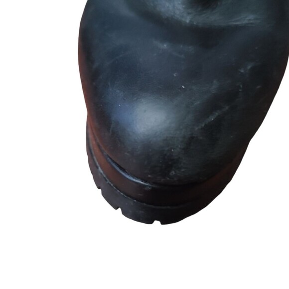 Gianni Bini Women's Black Leather Zip Up Ankle Boot Size 9M - Picture 10 of 10